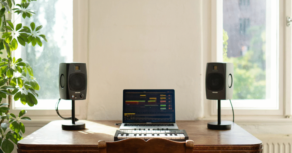 Adam Audio D3V studio monitor with ribbon tweeter and USB-C input