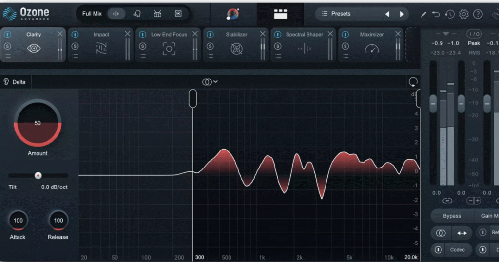 Ozone 11 Mastering tutorial Assistant analyzing audio for intelligent mastering